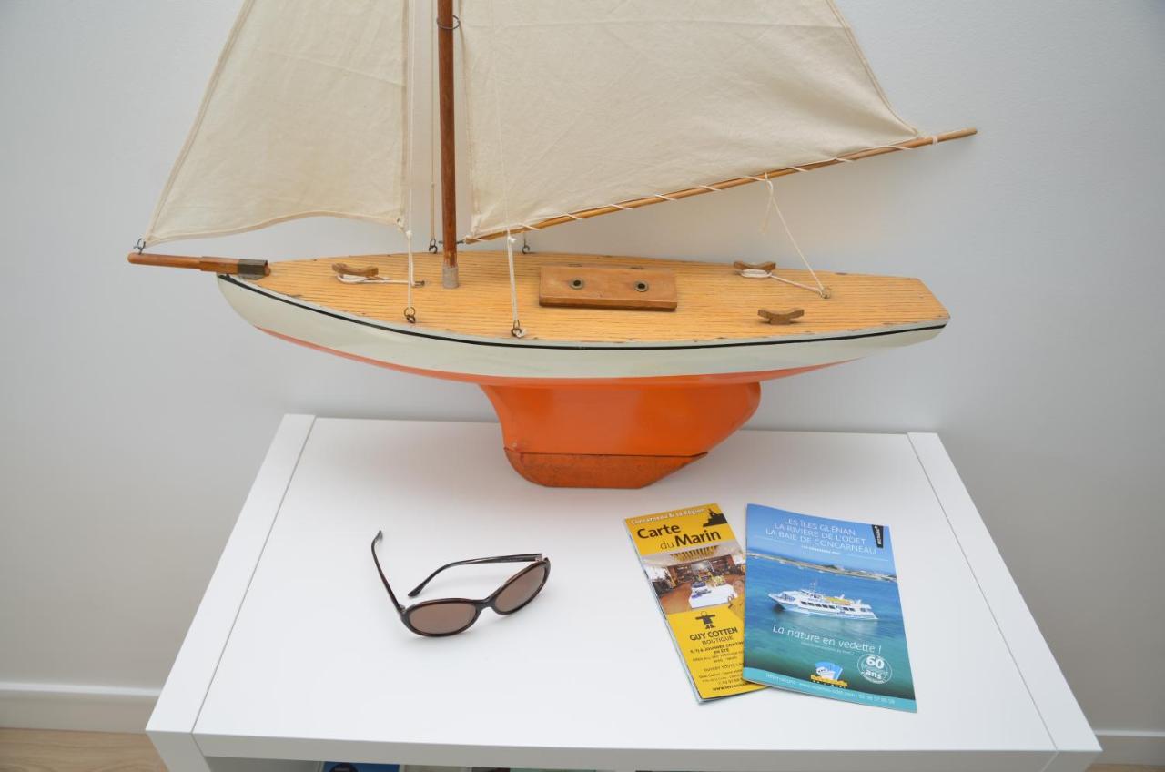 Votre Vue, La Mer, Les Bateaux !!! Wir Sprechen Flieben Deutsch, Touristentipps, We Speak English コンカルノー エクステリア 写真